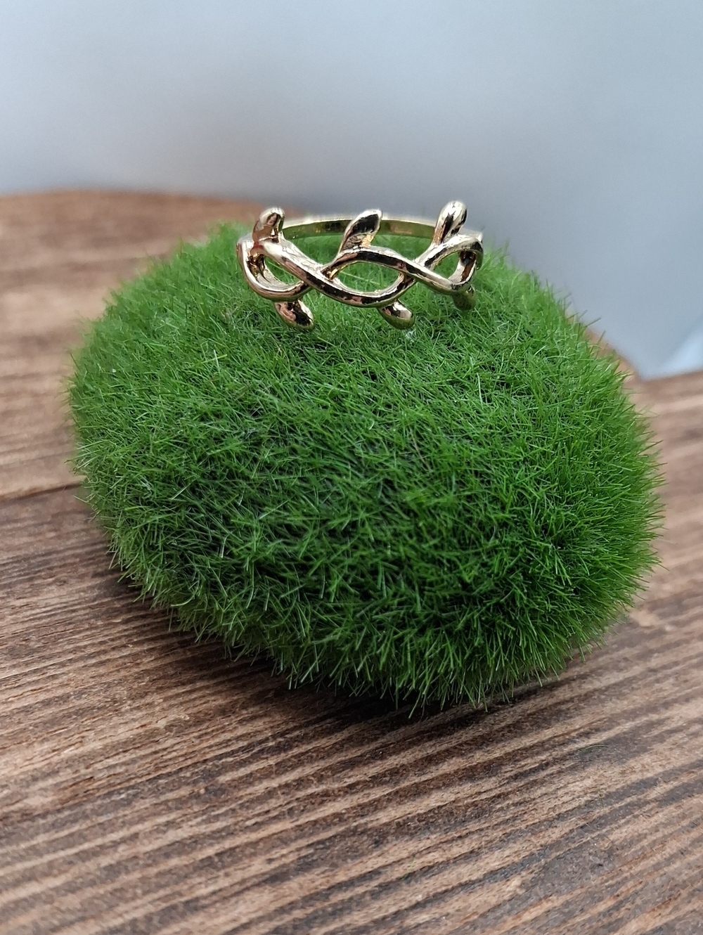 Whimsical Leaf Vine Ring - Women Jewelry 4.5 R916